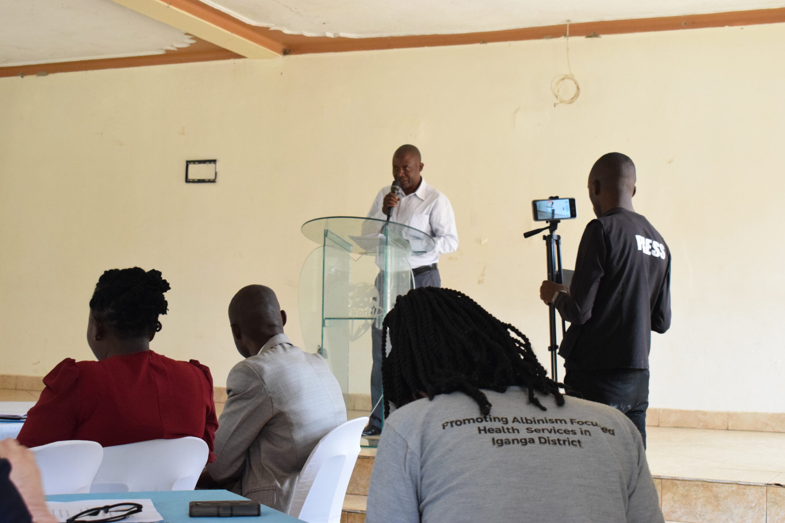District Community Development Officer in-charge of disability thanking for the celebrations and committing to support access to the special grant and other government initiatives
